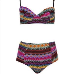 Topshop embroidered bikini new with tag